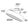 Delta Light Supernova Xs Pivot 260 X Decken- / Wandlampe