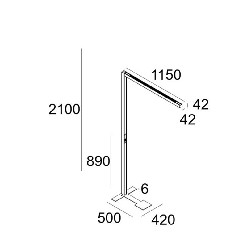 Delta Light INFORM 40 SQ F1 T DOWN-UP Stehlampe