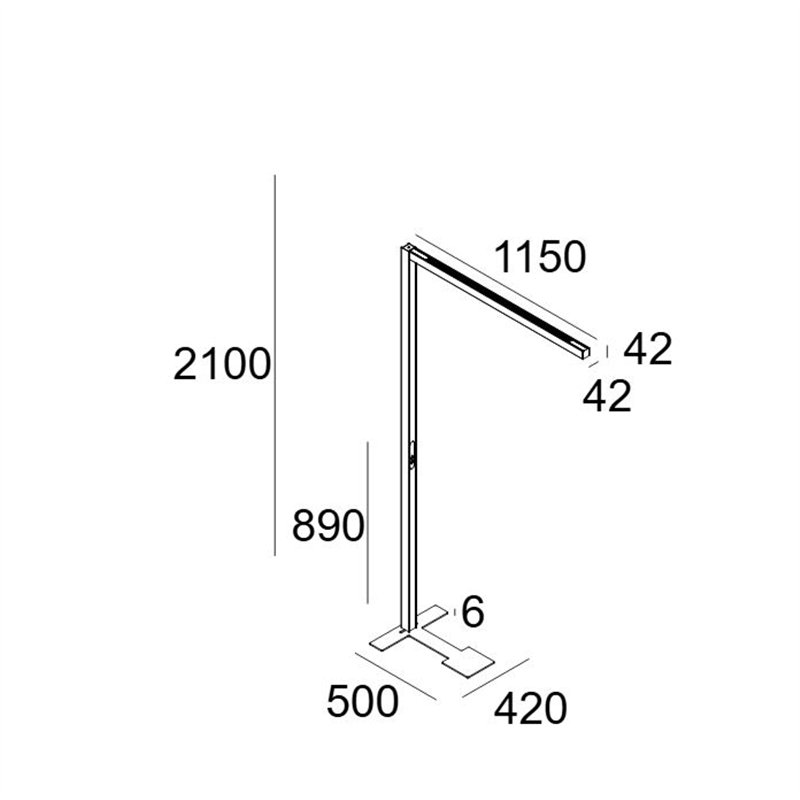 Delta Light INFORM 40 SQ F1 T PDS DOWN-UP TW Stehlampe
