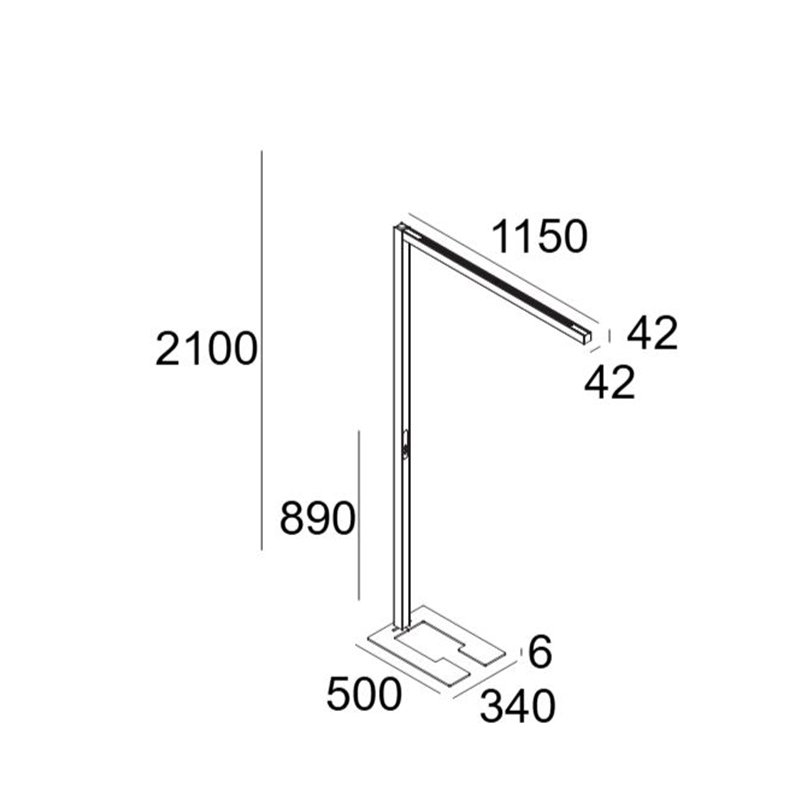 Delta Light INFORM 40 SQ F1 U PDS DOWN-UP TW Stehlampe