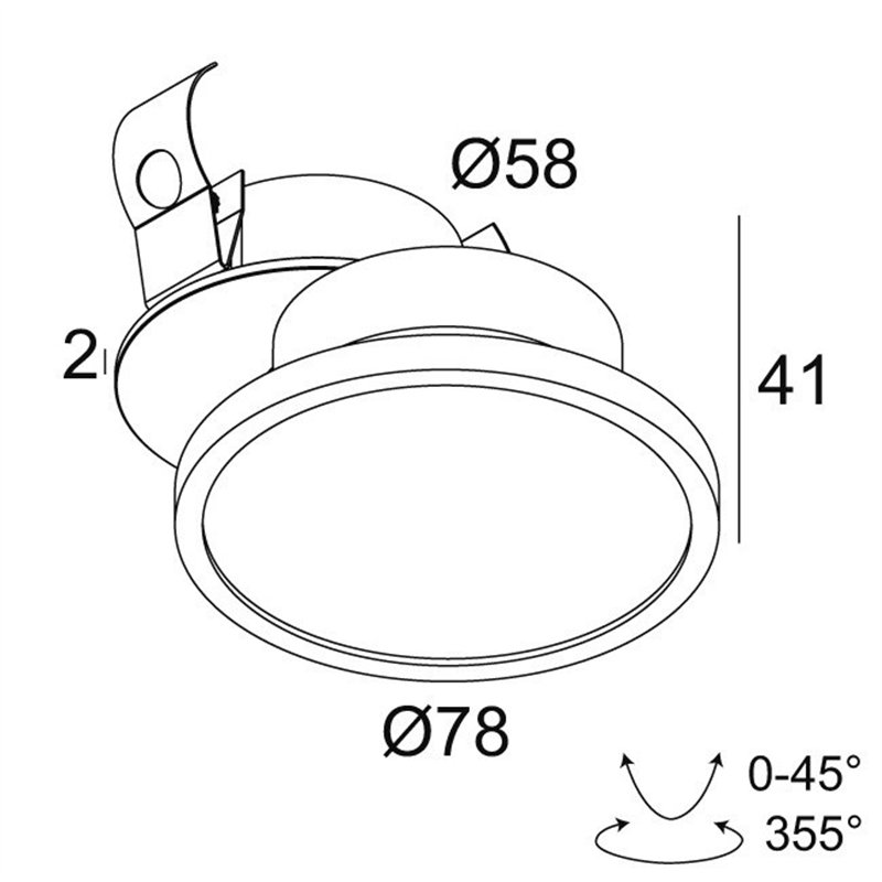 Delta Light HALOSCAN CLIP MP SOFT Ceiling lamp