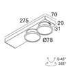Delta Light HALOSCAN ON 2 MP DIM8 Ceiling lamp