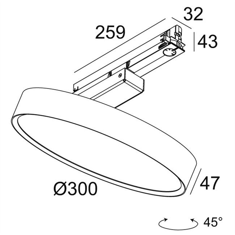 Delta Light MULTINOVA 30 PIVOT ADM Track lighting