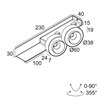 Delta Light ODRON ON 2/41 DIM8 Ceiling lamp