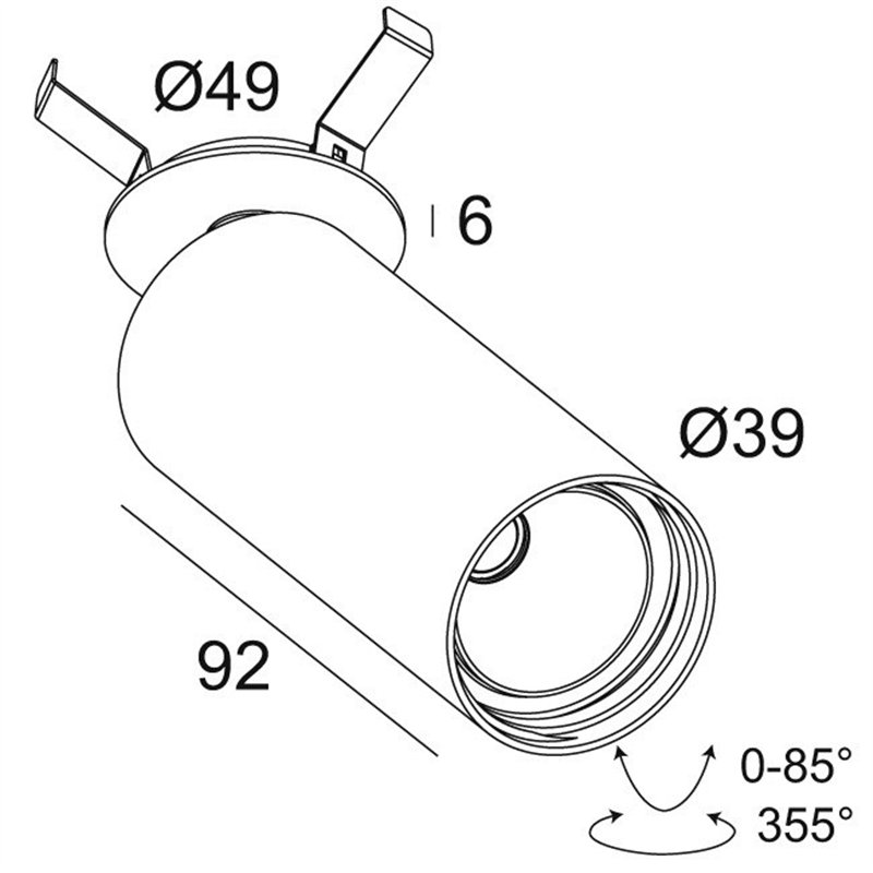 Delta Light SPY 39 CLIP Ceiling lamp