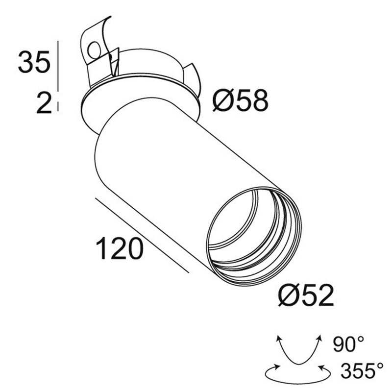 Delta Light SPY 52 CLIP TW Ceiling lamp