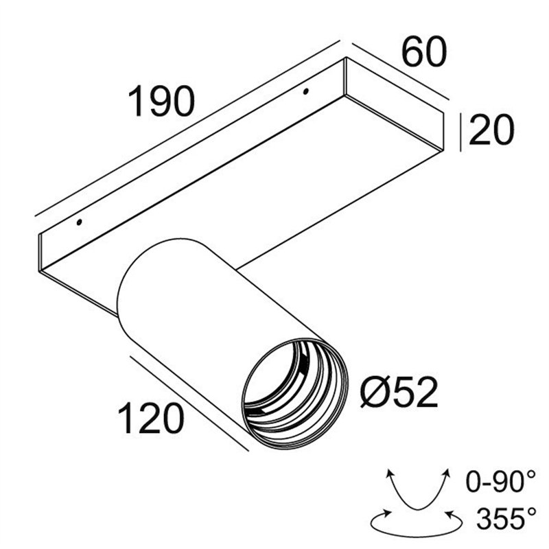 Delta Light SPY 52 ON 1 DIM8 Deckenlampe