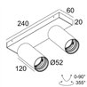 Delta Light SPY 52 ON 2 DIM8 Ceiling lamp
