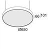 Delta Light SUPERNOVA FLAT 65 DOWN-UP / Decken- / Hängelampe