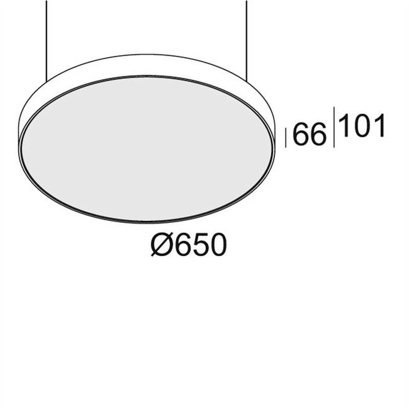 Delta Light SUPERNOVA FLAT 65 PRISMATIC DOWN-UP Ceiling lamp / Suspension lamp
