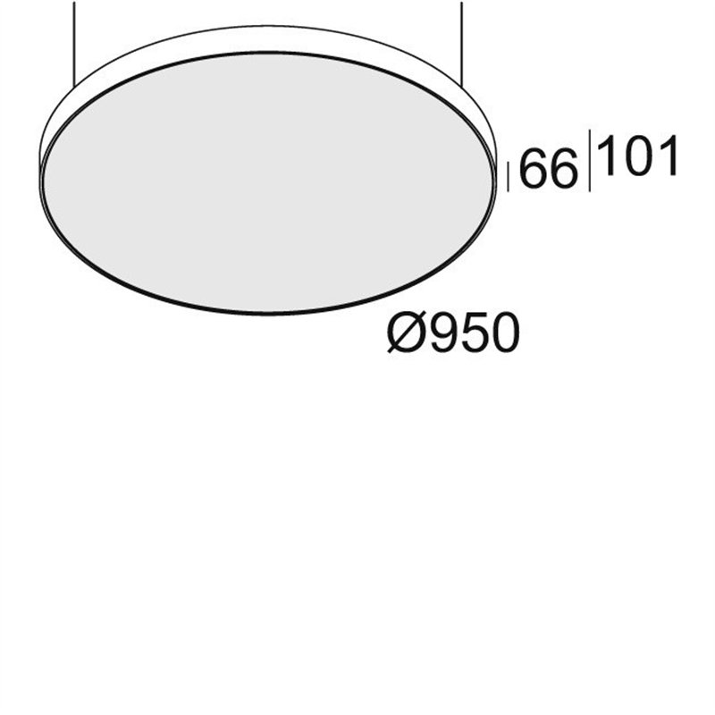 Delta Light SUPERNOVA FLAT 95 PRISMATIC DOWN-UP / Decken- / Hängelampe
