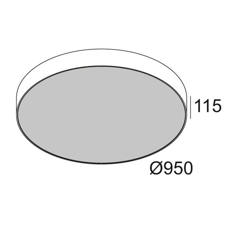 Delta Light SUPERNOVA LINE 95 TW Ceiling lamp / Suspension lamp