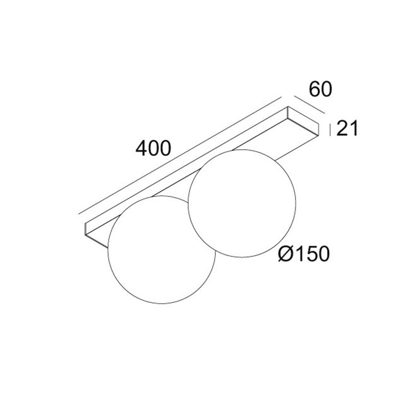 Delta Light OONO ON 2 Ceiling lamp / Wall lamp