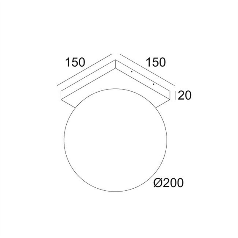 Delta Light OONO ON E27Ceiling lamp