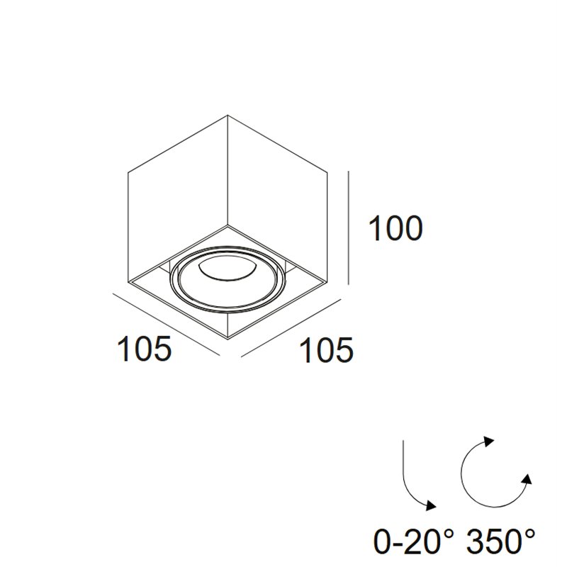 Delta Light Minigrid On 150 Soft DIM8 Ceiling lamp