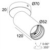 Delta Light Spy 52 On Soft ceiling lamp
