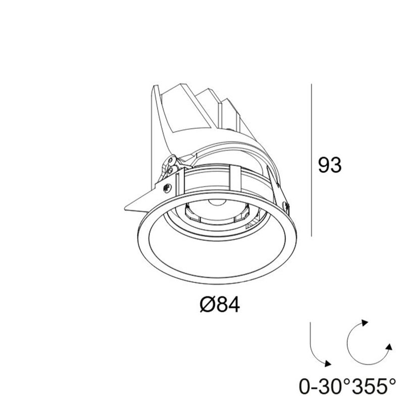 Delta Light ENTERO RD-S HE Deckenlampe
