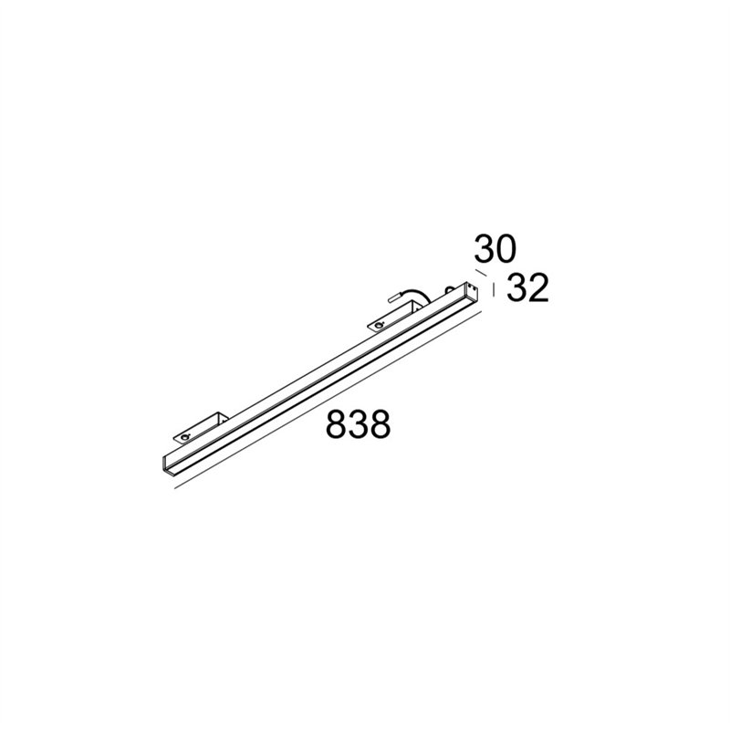 Delta Light D-LINER 30 SBL LOC1 838 RD Deckenlampe