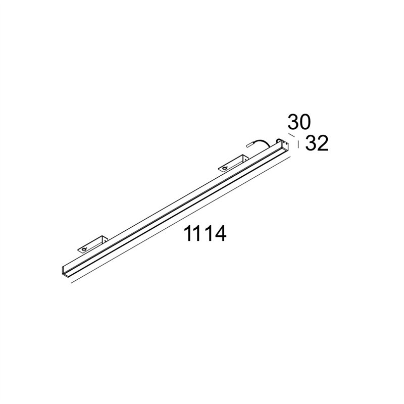 Delta Light D-LINER 30 SBL LOC2 1114 RD Ceiling lamp