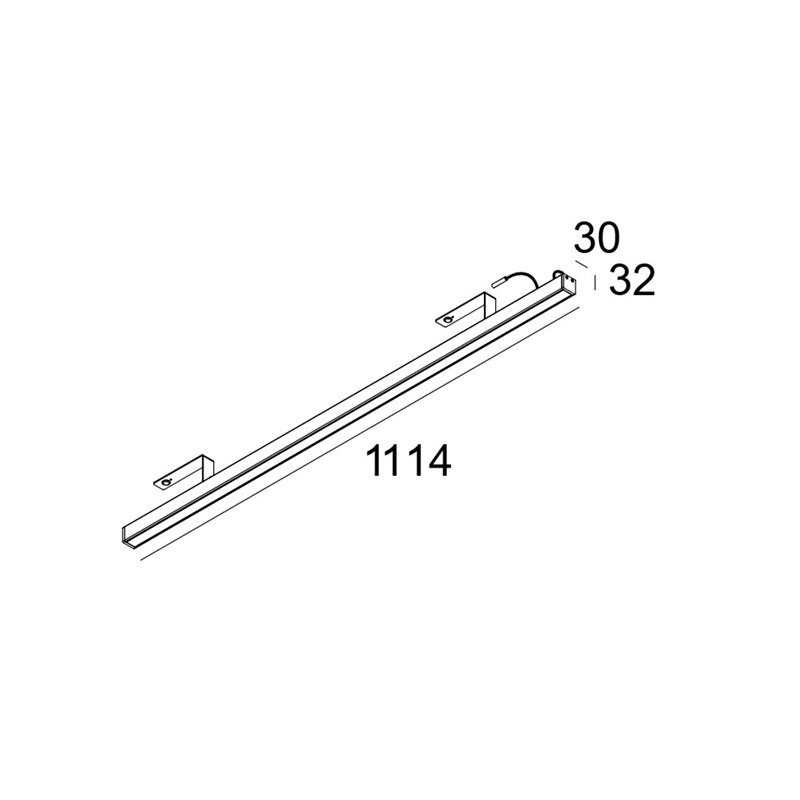 Delta Light D-LINER 30 SBL LOC3 1114 RD Ceiling lamp
