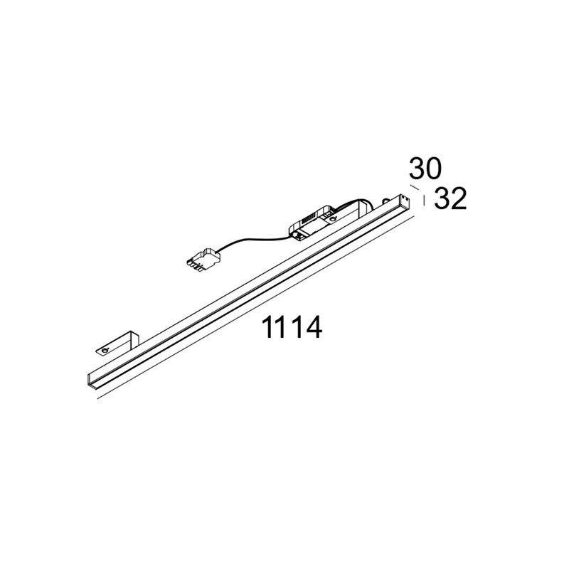 Delta Light D-LINER 30 SBL LOC3 1114 DIM5 Ceiling lamp