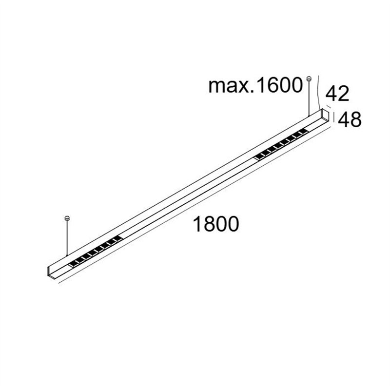 Delta Light INFORM 40 SQ 180 DOWN-UP DIM5 Ceiling lamp
