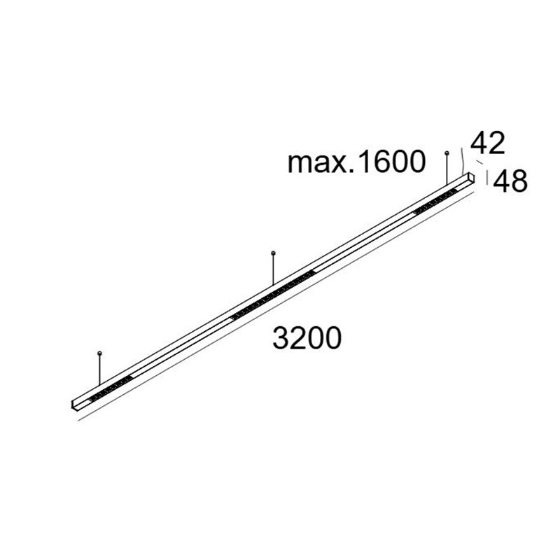 Delta Light INFORM 40 SQ 320 DOWN-UP TW 2 DT8 DIM5 Ceiling lamp