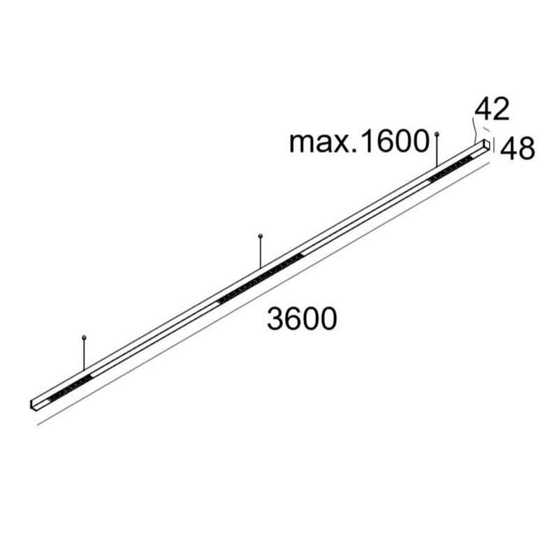 Delta Light INFORM 40 SQ 360 DOWN-UP TW 2 DT8 DIM5 Deckenlampe