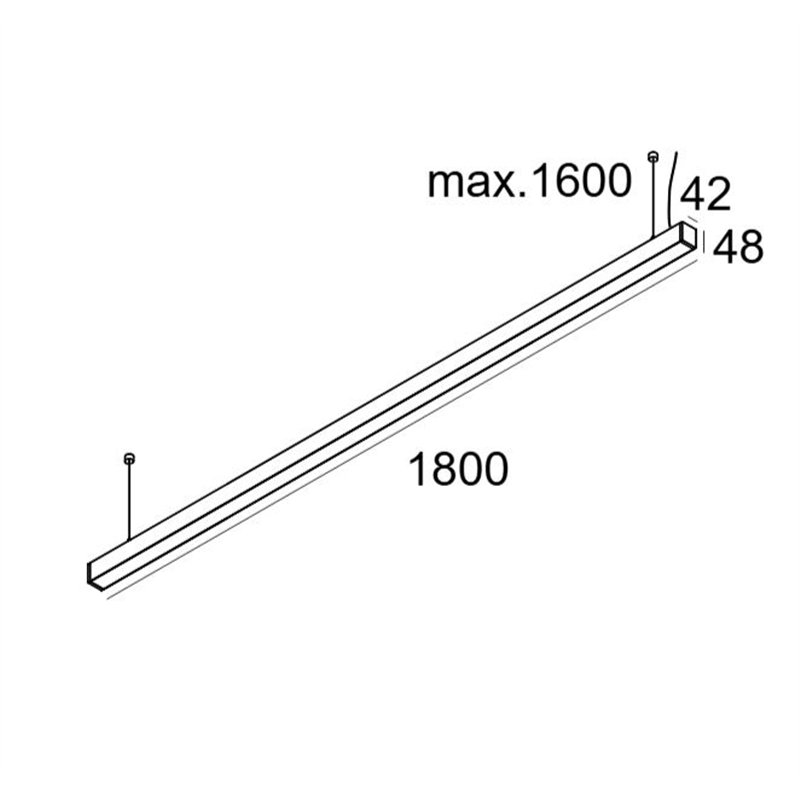 Delta Light INFORM 40 SQ 180 UP TW DIM5 Ceiling lamp