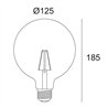 Delta Light LED FILAMENT GL125 E27 6W 2700K