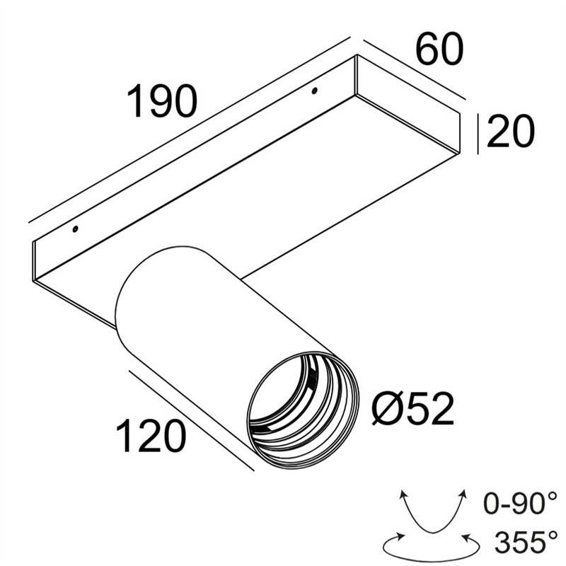 Delta Light SPY 52 ON 1 HE DIM8 Deckenlampe