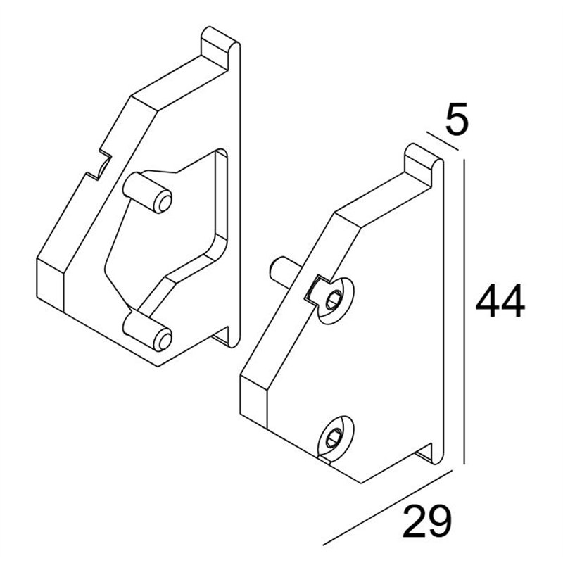 Delta Light CNT-I - END CAP SET