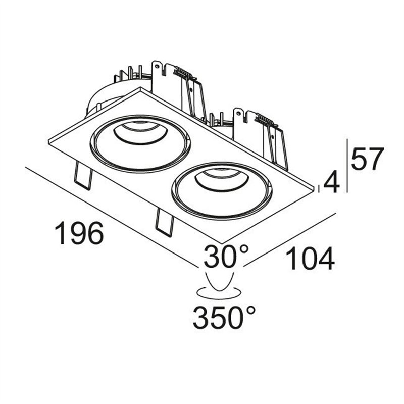 Delta Light REO 2 S OK S1 Recessed spot