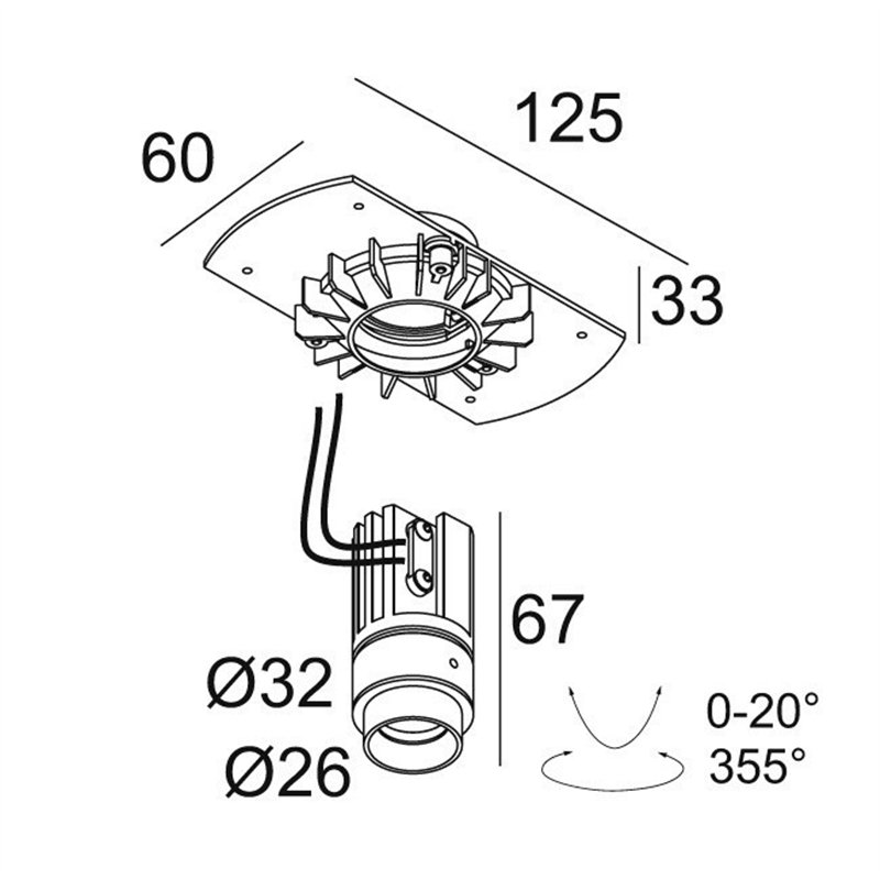 Delta Light MICROSPY IN TRIMLESS OK Recessed spot