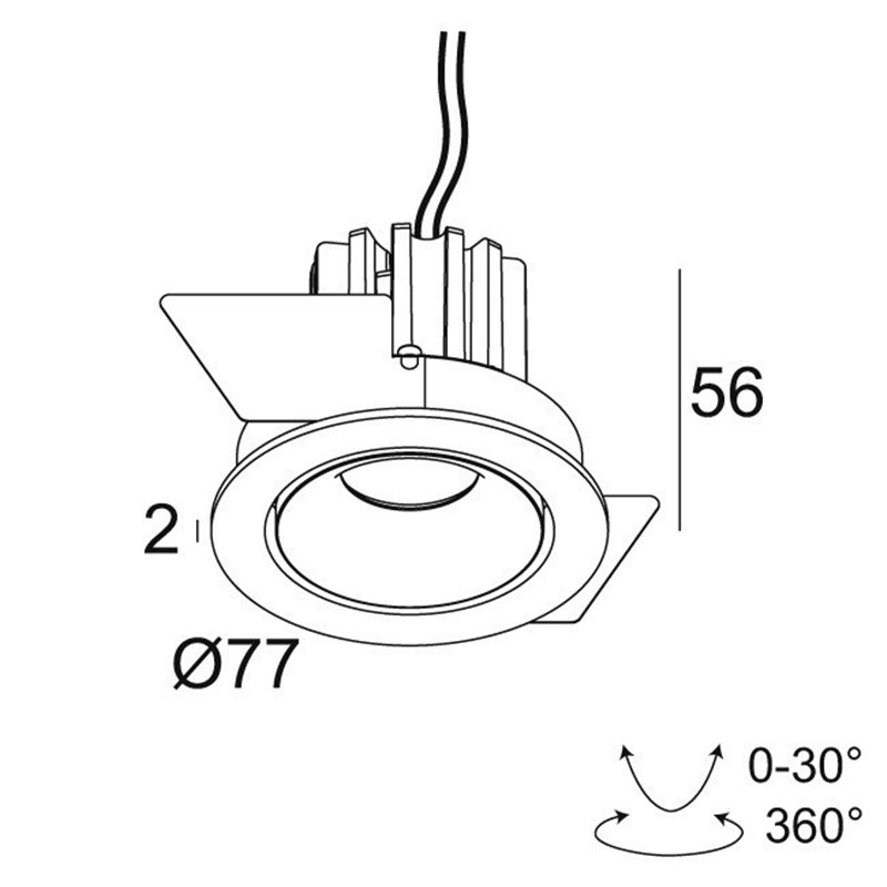 Delta Light MINI REO II OK Recessed spot