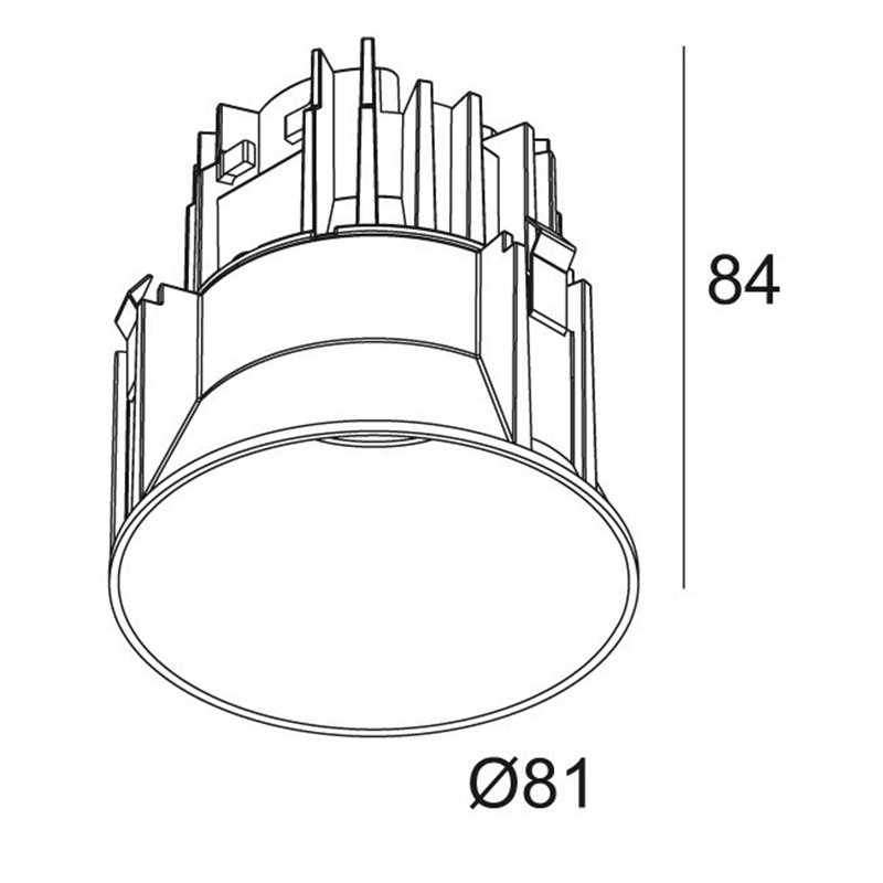 Delta Light DEEP RINGO TRIMLESS LED IP Recessed spot
