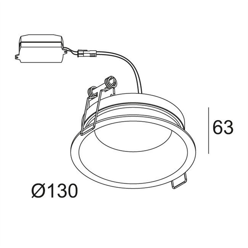 Delta Light DIRO SBL S IP Recessed spot