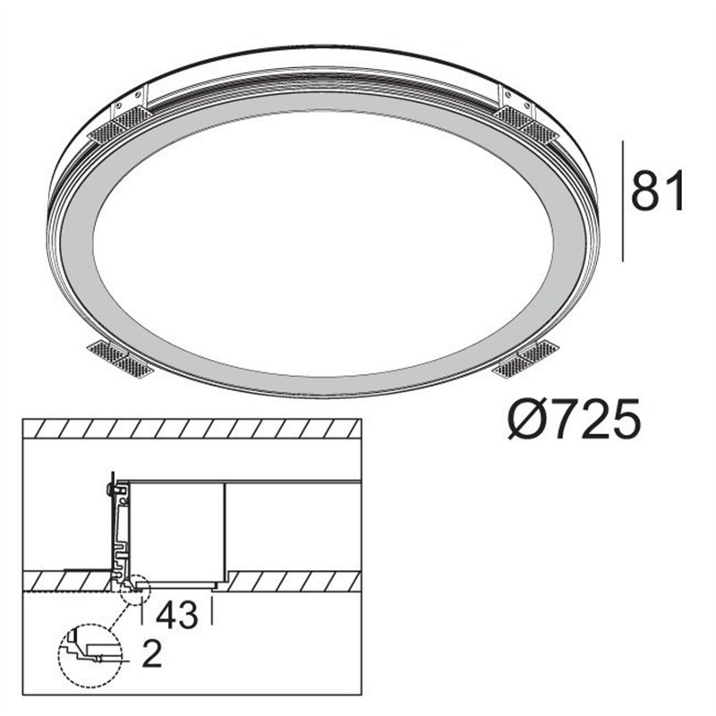 Delta Light SUPER-OH! 70 SBL TRIMLESS DIM1 Einbaustrahler