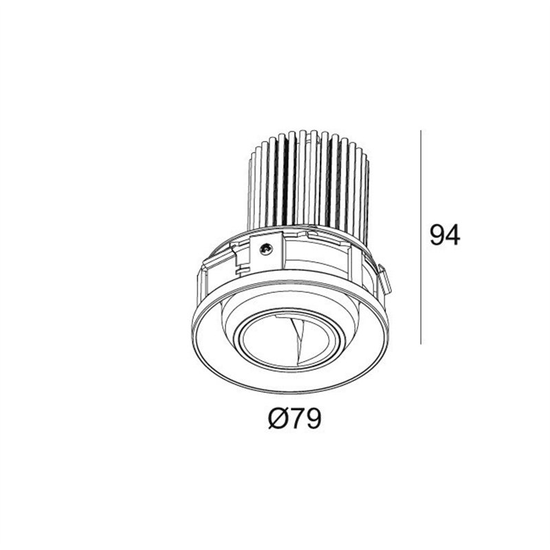 Delta Light ENTERO RD-S TRIMLESS WALLWASH Built in spot