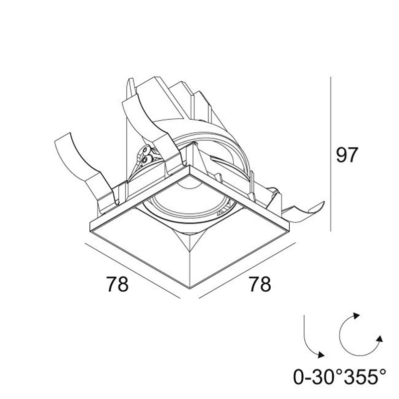 Delta Light ENTERO SQ-S TRIMLESS SOFT Einbaustrahler