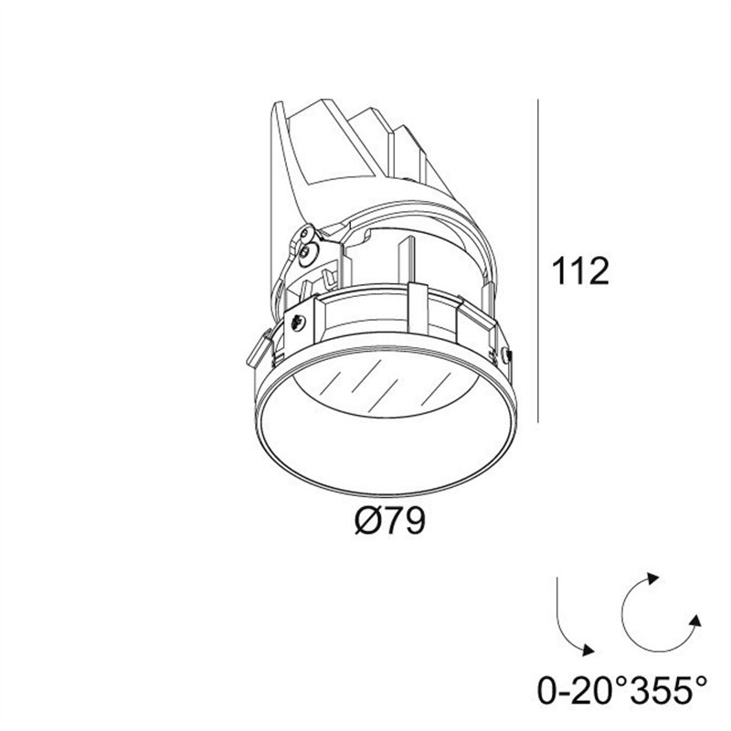 Delta Light ENTERO RD-S TRIMLESS IP Built in spot