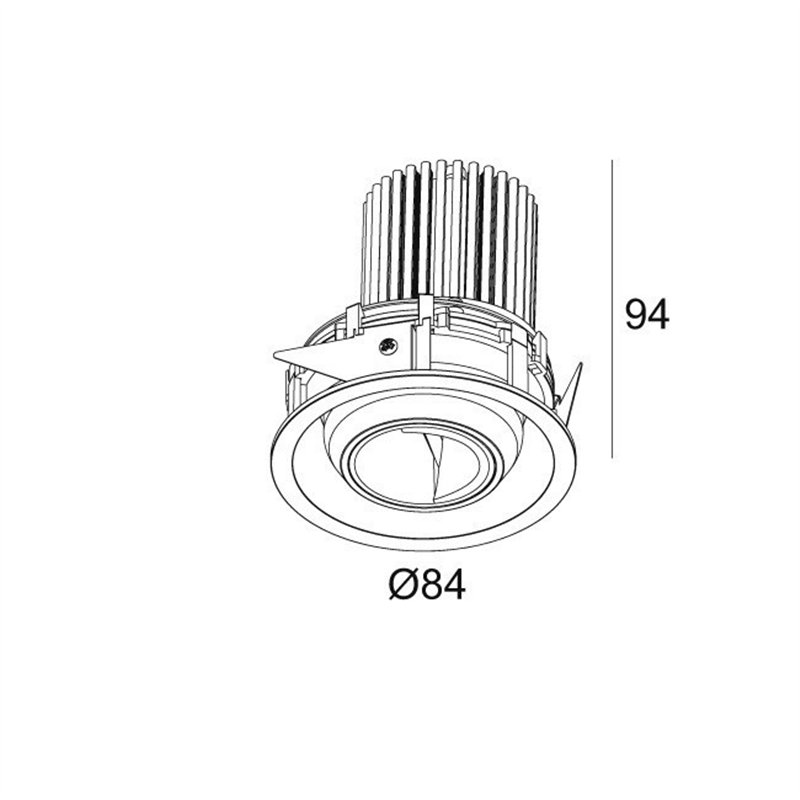 Delta Light ENTERO RD-S WALLWASH Built in spot