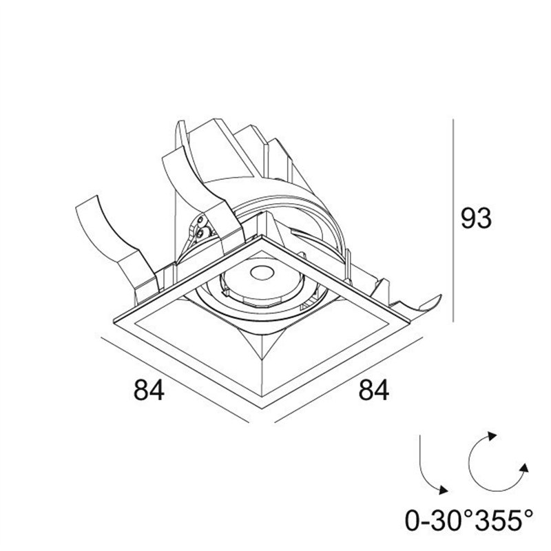 Delta Light ENTERO SQ-S Einbaustrahler