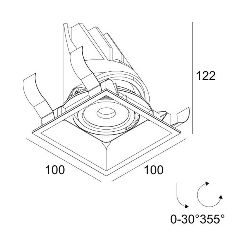 Delta Light ENTERO SQ-M Built in spot