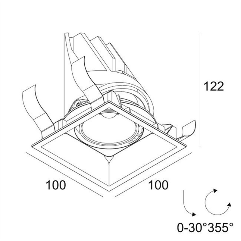 Delta Light ENTERO SQ-M SOFT Einbaustrahler