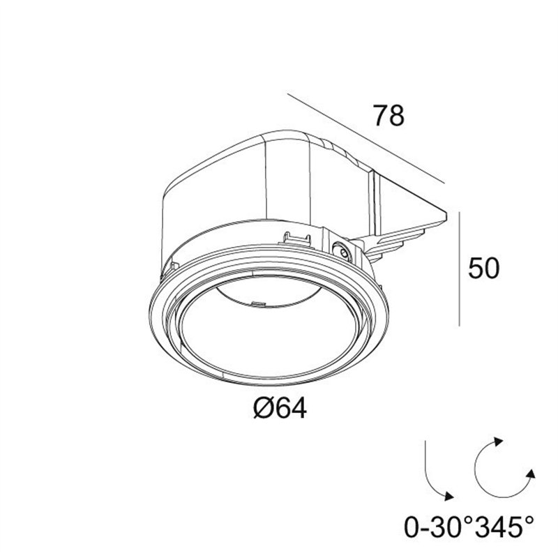 Delta Light PLAT-OH! TRIMLESS Einbaustrahler