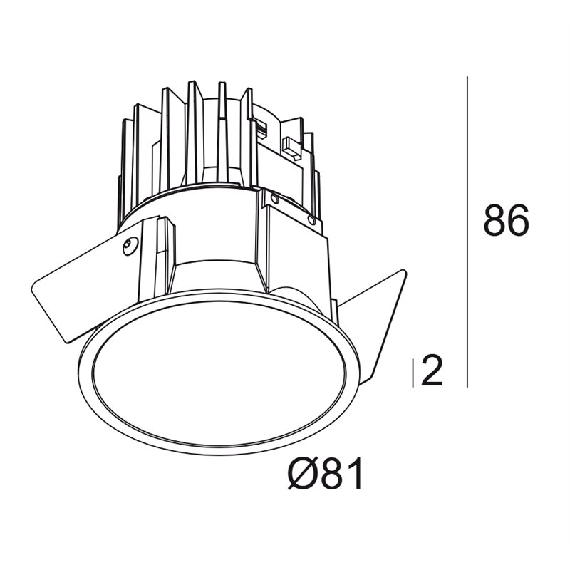 Delta Light Deep Ringo Soft recessed spot