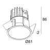 Delta Light Deep Ringo Soft recessed spot