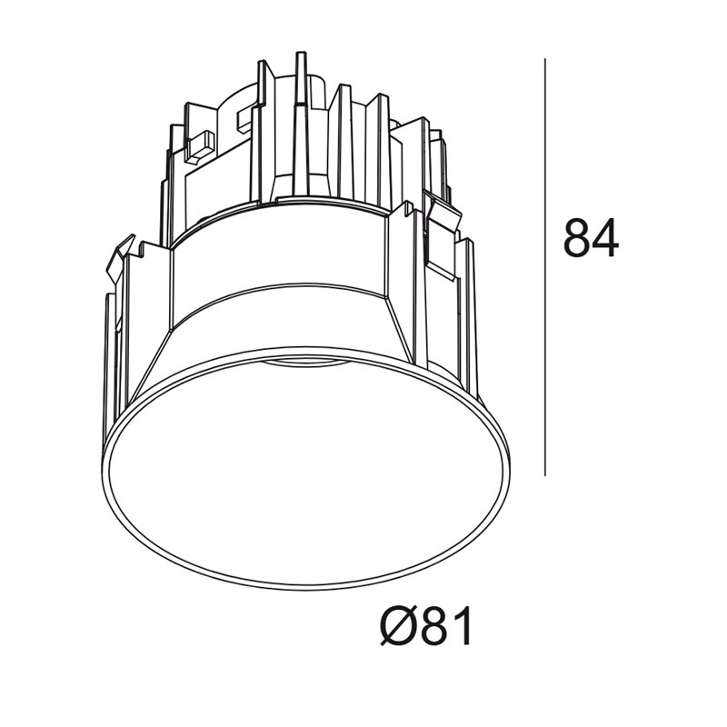 Delta Light Dieep Ringo Trimless Led IP recessed spot