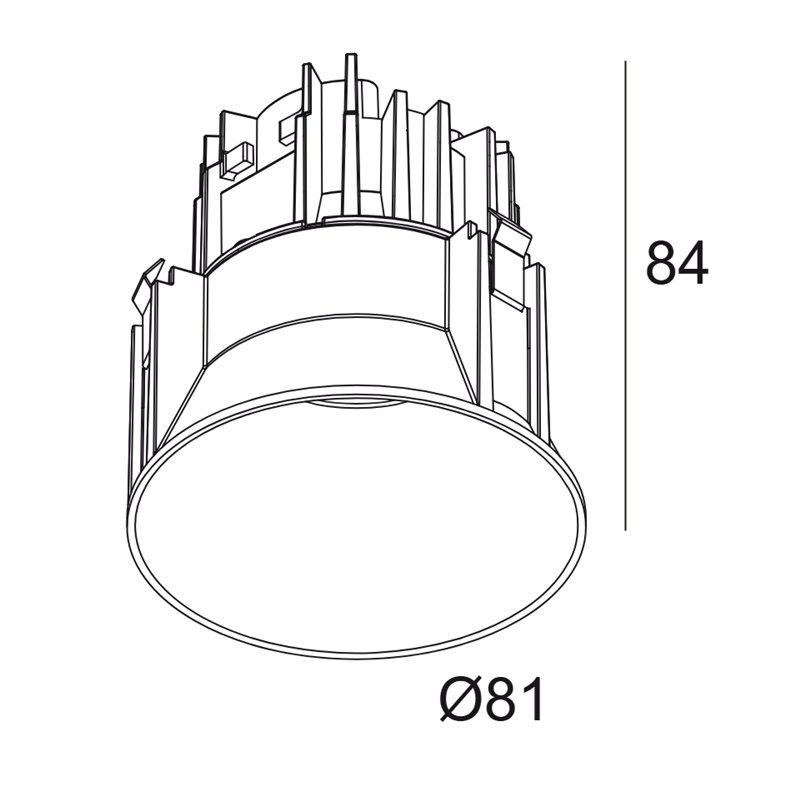 Delta Light Deep Ringo Trimless Soft recessed spot